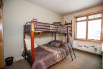Double/Twin combination bunk bed with amazing view of Big Mountain ski slopes